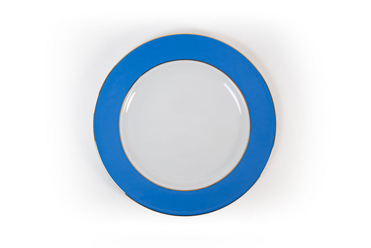 KINGSWAY Blue Porcelain Charger Plate