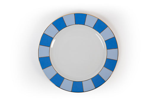 KINGSWAY Blue Porcelain Dinner Plate