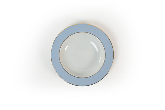 KINGSWAY Blue Porcelain Pasta Plate