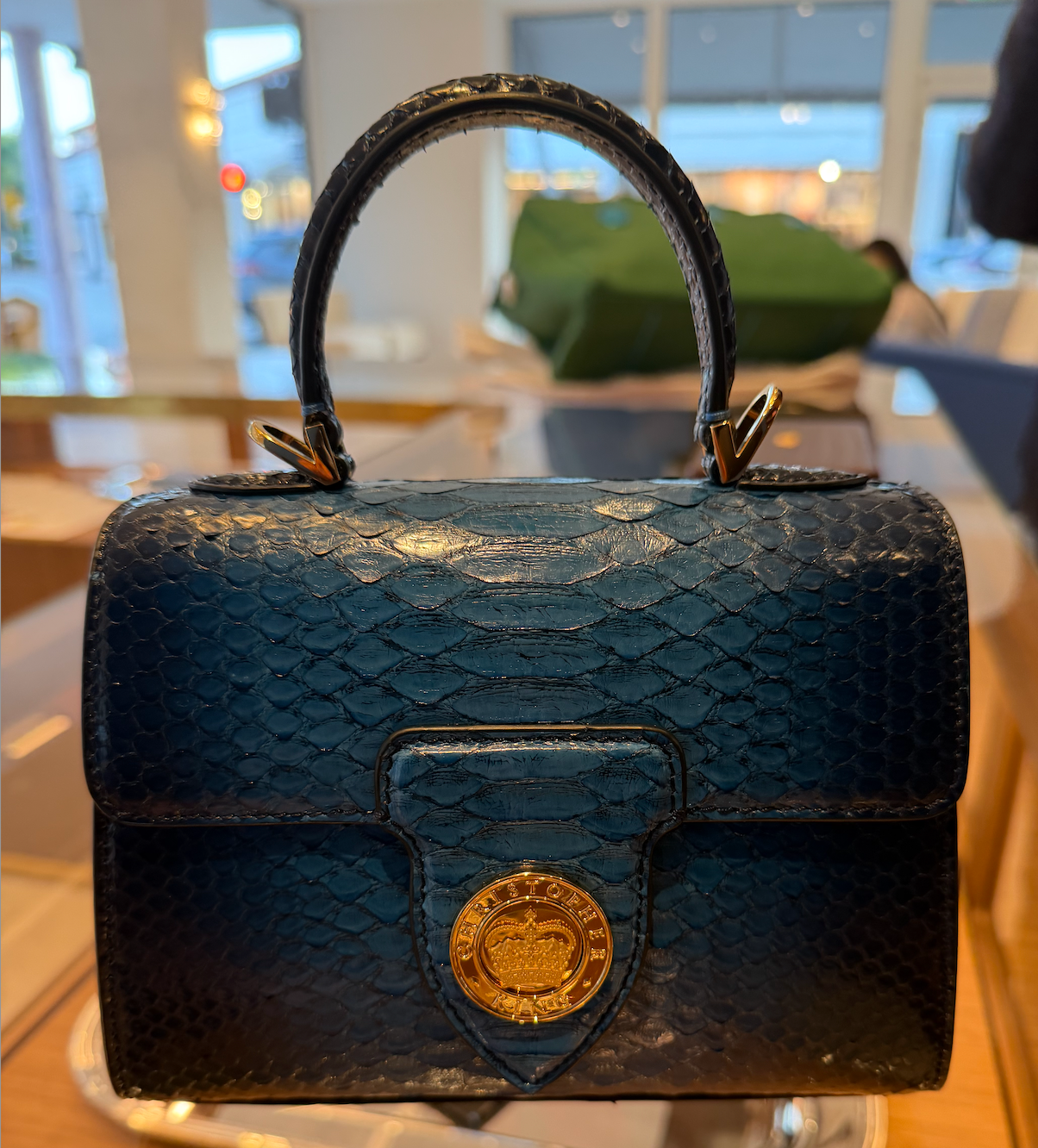 lady's 20 python navy/yello gold