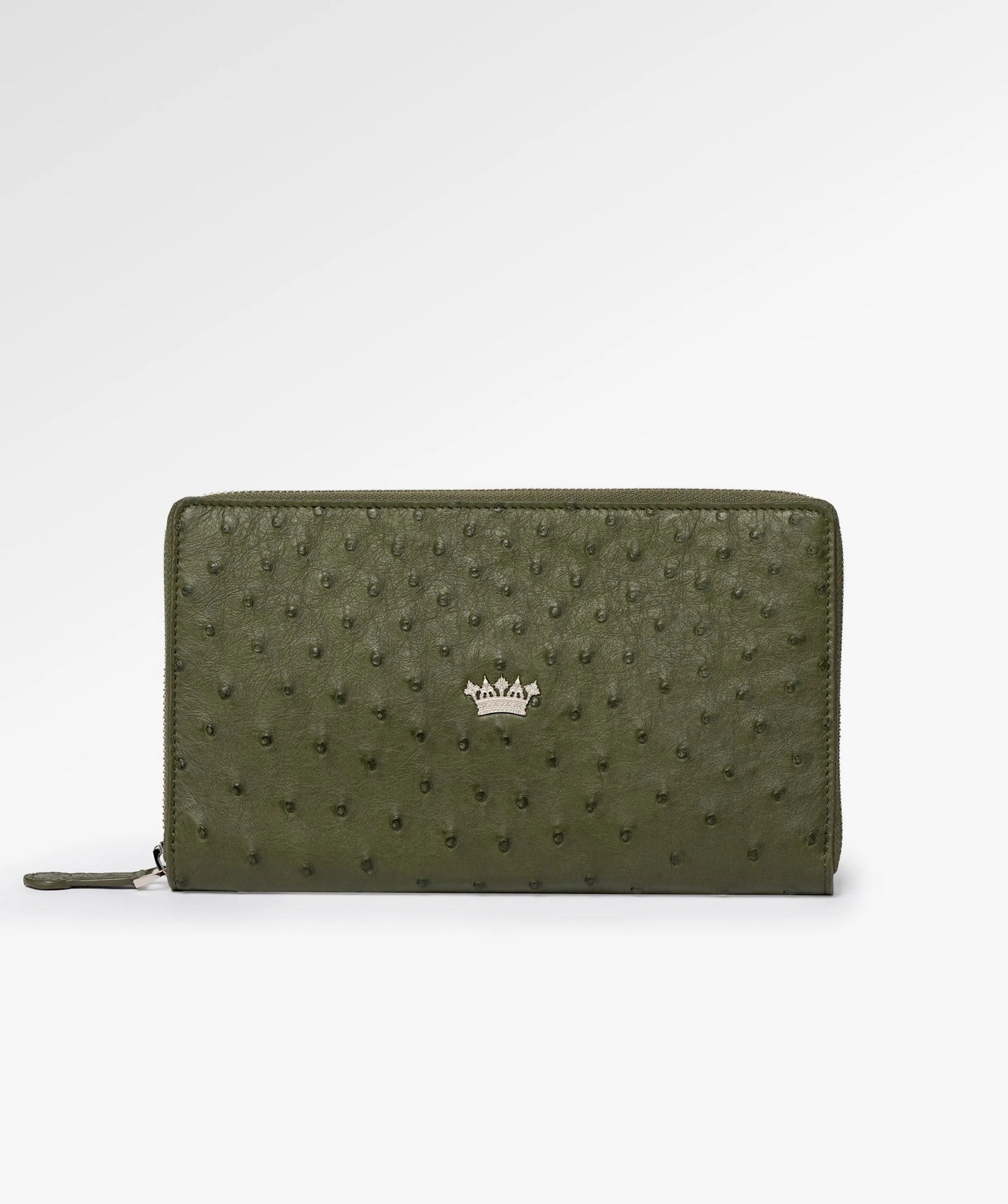 Gentleman’s Ostrich Zipper Wallet