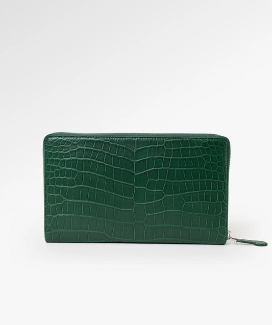 Gentleman’s Crocodylus Porosus Zipper Wallet